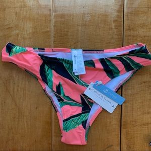 Cupshe Neon Palm Print Bikini Bottom